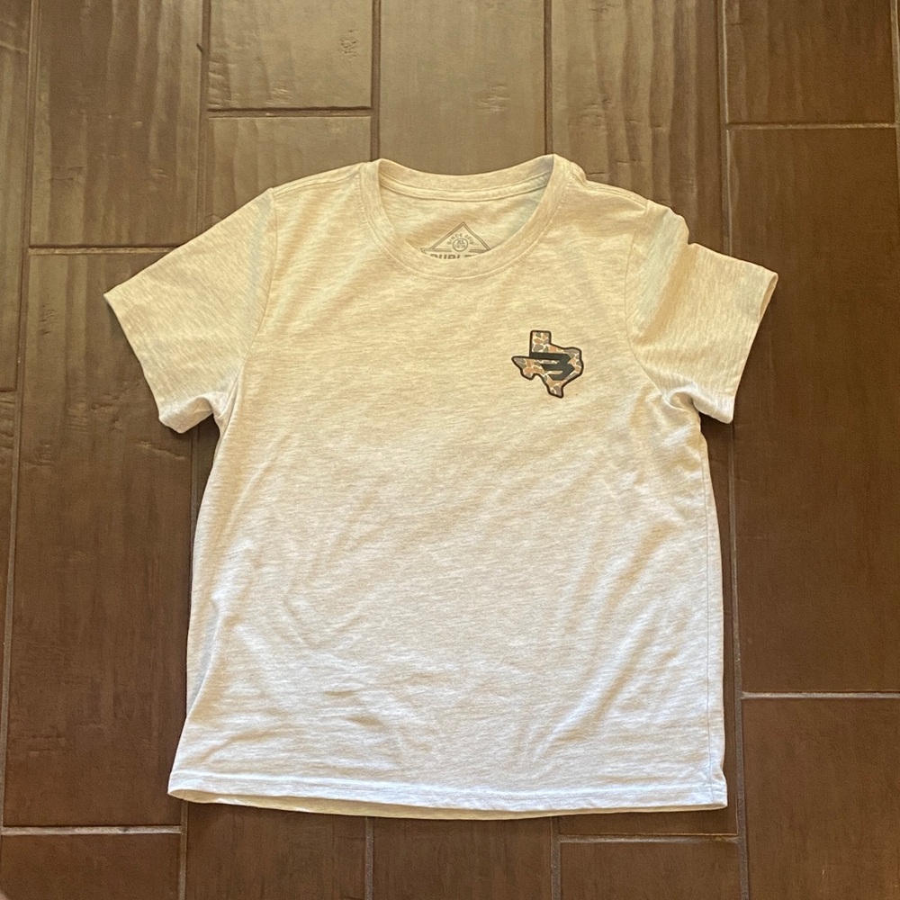 BURLEBO Cream Short Sleeve Kids Tee